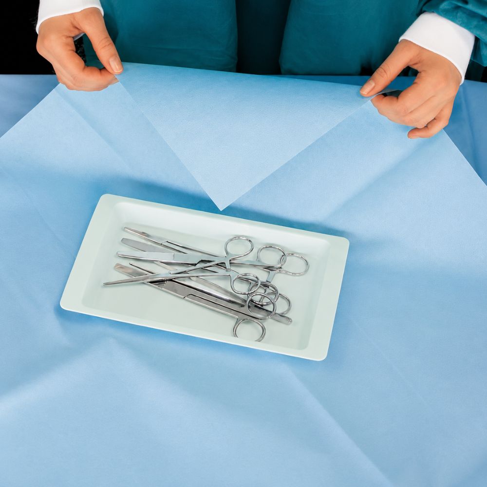 663-1178Recon Stérifeuilles standard 60 x 60 cm - bleu - boîte de 400